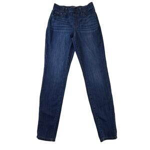 Judy Blue Women's Dark Wash Pull On Slim Fit Denim Jeans 27 Easy On Comfortable